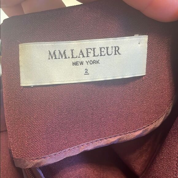 MM LaFleur The Etsuko Dress in Claret 2 - Picture 4 of 9